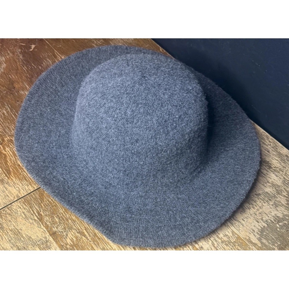 San Diego Hat Company Women's Gray Wide Brim Hat One Size Boho Floppy Fedora